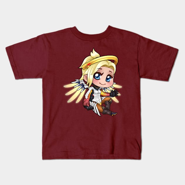 Chibi Mercy Kids T-Shirt by roesart